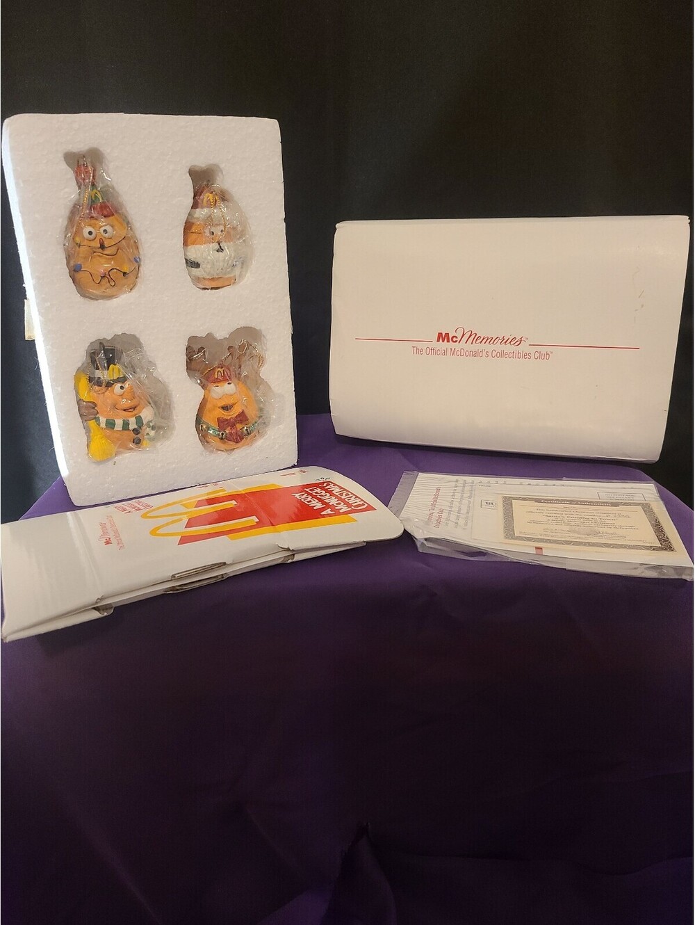 McMemories McDonald's collectible figure set with certificate